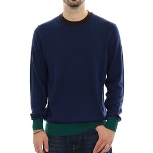 MAGLIA CONTRASTI BLU